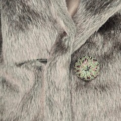 Vintage Brazotta Brown Fur Coat by Collins & Aikman Styled by Fairmoor Lined