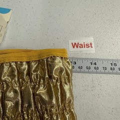Vintage Malco Modes Gold Metallic Lame Square Dance Bloomers Pettipants Size L