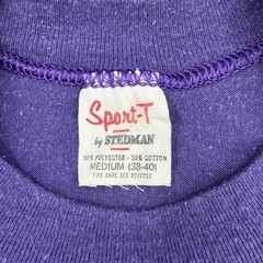 Vintage Sport-T by Stedman Sigma Theta Chi Purple Greek Letter T-Shirt Medium