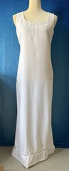 GIORGIO SANT ANGELO White Sleeveless Maxi Dress Size 10 (small thru chest – 34″)