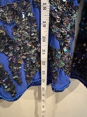 Vintage Oleg Cassini Beaded Sequin Elegant Silk Top Women’s Size Small EUC 80’s
