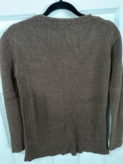 BURBERRYS VTG Very Rare Find V-neck Sweater In Ribbed Knit Style