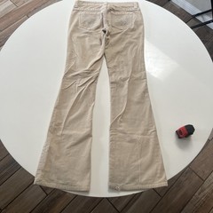 vintage BEBE MODA LOW RISE CORDUROY PANTS BOOTCUT 90s Y2K Size 29 EMBELLISHED