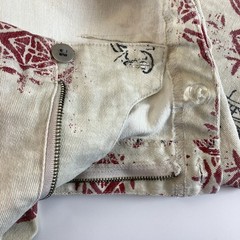 Vtg Chico’s Design Asian Calligraphy Print Wide Leg Crop Pants Size 2 x 22
