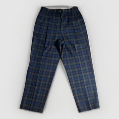 Vintage 1970’s Pendleton Tartan Plaid Wool Pants Womens 30x 28in Green/Blue