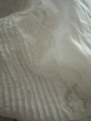 Vintage Antique Victorian Edwardian White Sheer Cotton Lawn Skirt Petticoat