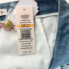 NWT Nanette Lepore Tweed A-Line Mini Skirt Blue Multi Pearl Button Sz 2 Parisian
