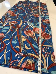 Vintage 70’s Print Dress Sleeveless Whimsical Floral NO Tags Women’s Large