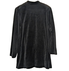 Vtg Ruth Norman New York Women’s Large Velour Suit Set Black Gold Toggle Closure