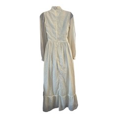 Vintage Gunne Sax Prairie Cottage Core Renaissance Frum Modest Dress Trad Sz 5 S