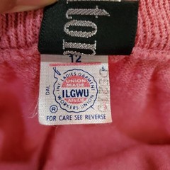 Vintage 70s Dalton Terry Cloth Pink Midi A-Line Elastic Waist Skirt Size 12
