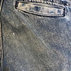 Vintage Maneovers Boys 12R Acid Wash Paneled Utility Jeans 25×23 80s 90s