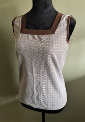 1960s MOD Joyce Lane Killer Tank Top ,square Neck.medium
