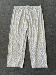 Vanity Fair Womens VTG Sleep Pants Blue Floral Drawstring Elastic Waist Cottage