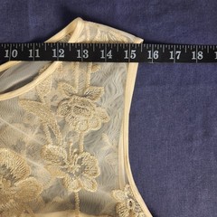 VTG Tahari Champaign Gold Lace Classic/Old-Money/Party Dress 16