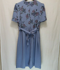Vintage Miss Dorby Dress Periwinkle Blue Pink Purple Flowers Size 10P