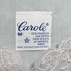VGT Carole Night Gown Med Long BlueGrandma Cottage Core Pleasant Lightweight USA