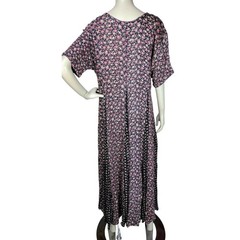 VTG 90s Nostalgia Grunge Prairie Boho Cottagecore Calico Floral Paneled Dress