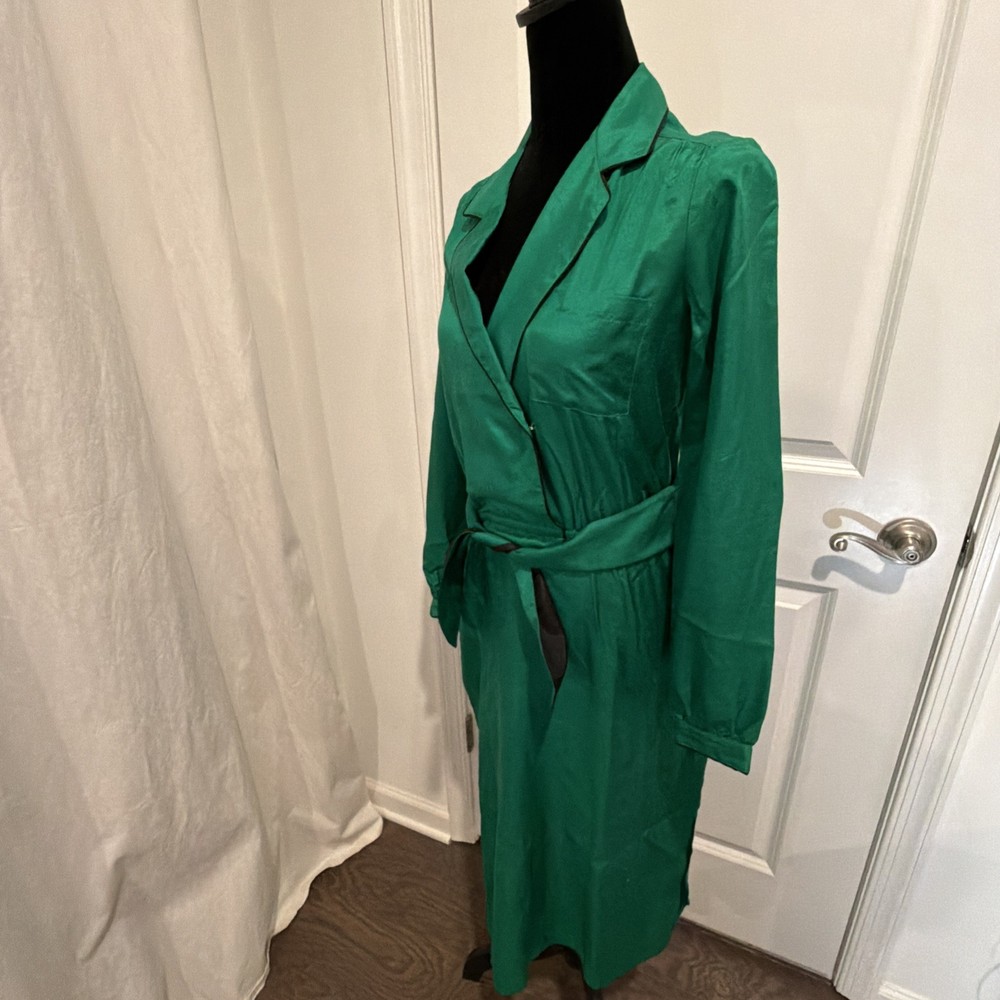 💥Modern Couture~VTG💚💯Silk Modern Dress Cocktail/Resort/Work/Y2K/Statement EUC
