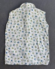 VTG 1950s Gordon Peters Sleeveless Floral Button -up.housewife Style.small