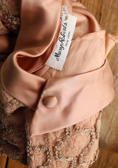 Vintage Mary Roberts New York Brocade Belted Dress Size 14 1/2