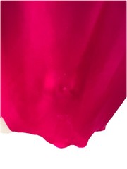 VTG Jenelle of California Fuchsia Hot Pink Floral Satin Long Nightgown Plus 1X