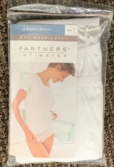 Vintage Mervyn’s Partners Intimates 100% Nylon Brief Panties-NOS 3 Pack-Size 7