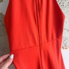 Vintage 70s Halter Maxi Dress Disco Gown d*lang Fashions Boho Glam Retro 1970s