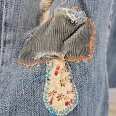 True Religion Vintage Y2K Ashbury Patchwork Jeans Sunshine Mushroom 26
