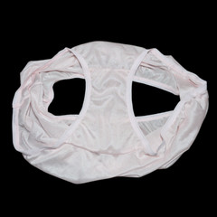 Vintage Sheer Nylon Panty Light Pink Sissy Silky Granny Brief Sz. 7-8 Hip 38-42″