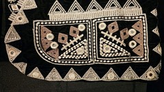 Black Velvet Mirror Work Embroidered Ethnic Vest Waistcoat New With Tags Boho