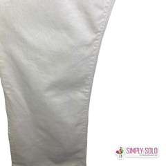 Gap 1969 Women Sz 31s Long And Lean Bootcut Creamy White Jeans Cotton Mid-Rise