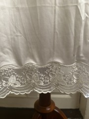 Vintage White Nylon Lace Trim Slip Dress Cottagecore Bridal XS/XXS Valisère