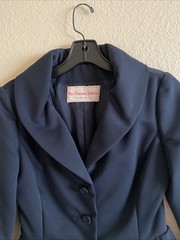 Vintage Blazer Jacket Small S Mrs. Norman Jefferies, 40’s Narberth ,Pa