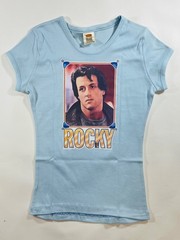VTG 70s 80s ROCKY Sylvester Stallone Boxing Punk NOS sexy ROCKSTAR women T-Shirt