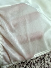Nylon Panty Medium White Granny Sissy Briefs Lined TAIL Lundie Gusset USA Vtg