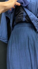 Vintage blue skirt suit set, jacket 1940s 1950s dress wiggle navy sailor collar
