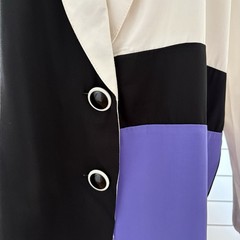 Colorblock Blazer Womens Large 90s Retro Avant Garde Harlequin Funky Bold