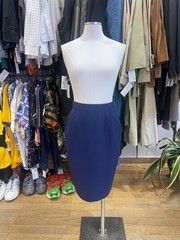Vintage Thierry Mugler Indigo Pencil Mini Skirt