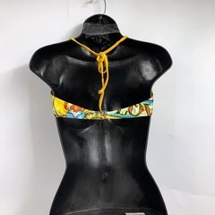 Ed Hardy Women’s Vintage Y2K Classic Skull & Love Medallion Bikini Top Size M