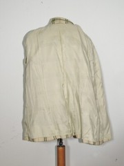 1960’s Green / Orange / Ivory Plaid Double Breasted Wool or Blend Jacket MED