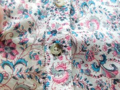 VINTAGE 1960’S HOME SEWN WOMEN’S SILKY FABRIC BLOUSE BUST 46