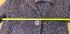 Vntg 1960’s Monte Sano Pruzan Mohair Cocoon Coat Nordstrom Plum Purple Wool M L