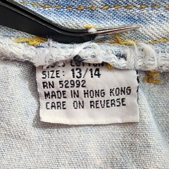 Vintage 80s Jordache Shorts Womens 13/14 Blue Acid Wash Double Buckle High Rise