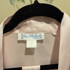 Vintage Eve Stillman Couture Pink Long Robe Sleeveless Gown Pink M L