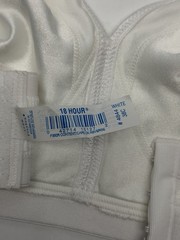 Vintage Playtex bra 38c Eighteen Hour Comfort Stretch Soft Cup #4844 White 0021