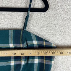Y2K 90s clueless square neck tartan plaid mini dress L preppy millennial bratz