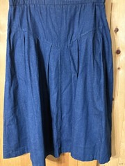VTG 90s Dark Jean COTTAGECORE PRARIE Cowgirl Skirt NWOT Waist 36” Sz 16 XL