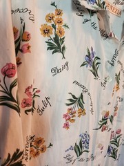 Vintage Women’s 80’s Venezia Floral Botanical Long Sleeve Shirt Size 14/16