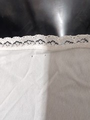 VANITY FAIR Ivory Nylon Slip Style 10-103 Size 36 26” Lace Trim